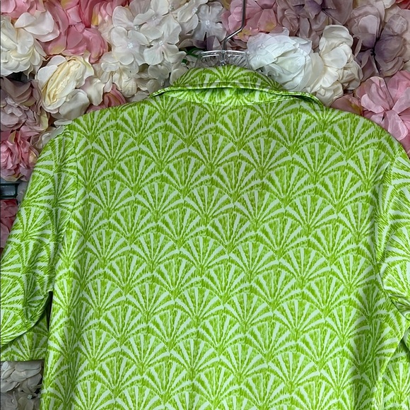 Green Patterned Midi Dress - Picture 3 of 3